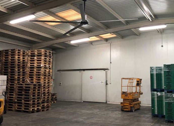 VENTILADORES HVLS PARA ALMACÉN