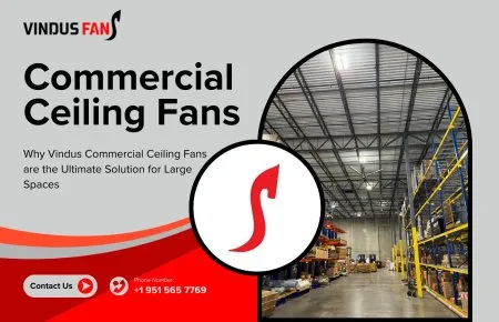 Por que os ventiladores de teto comerciais Vindus são a solução definitiva para grandes espaços