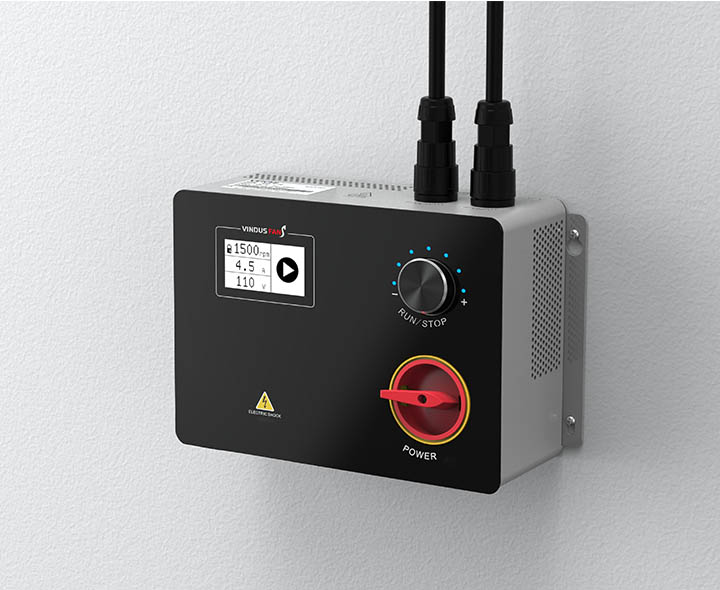 industrial hvls fan with modern controller
