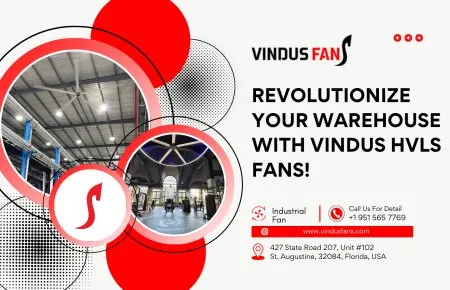 Revolucione seu armazém com os ventiladores Vindus HVLS!