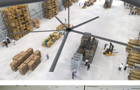 HVLS Fan Size Demonstration