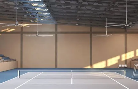 Application of HVLS Fans in tennis court