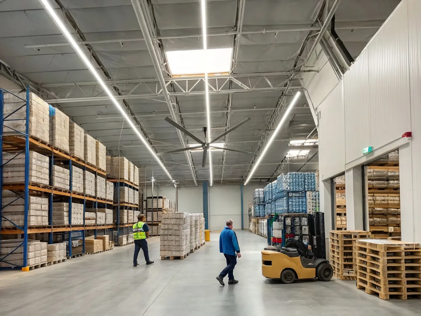 large fan in a warehouse