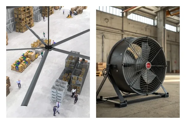 Ventilateurs à grande vitesse VS ventilateurs à basse vitesse