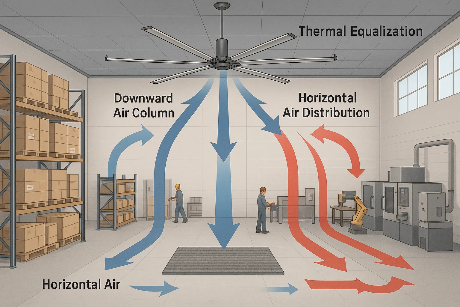 How HVLS Fans Work